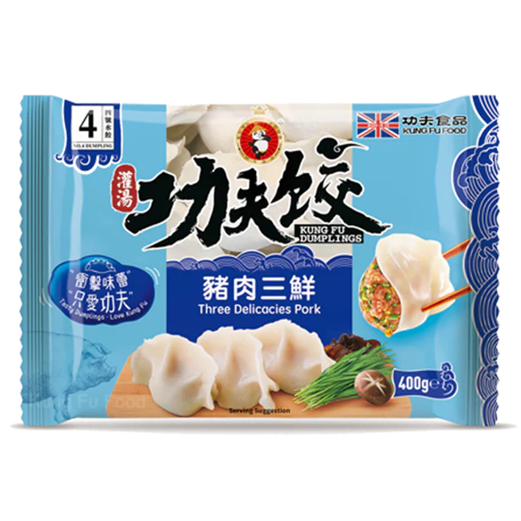 功夫 水餃 豬肉三鮮 400g Kung Fu Three Delicacies Pork Dumplings