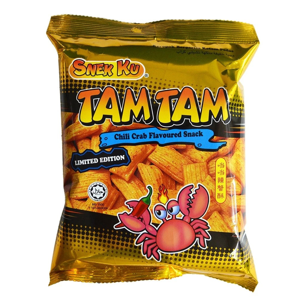 Snekku Tam Tam Chilli Crab Snack 80g 噹噹 辣蟹酥