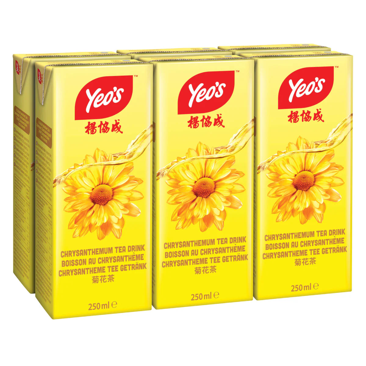 YEOS Chrysanthemum Tea Drink 6x250ml 楊協成 菊花茶