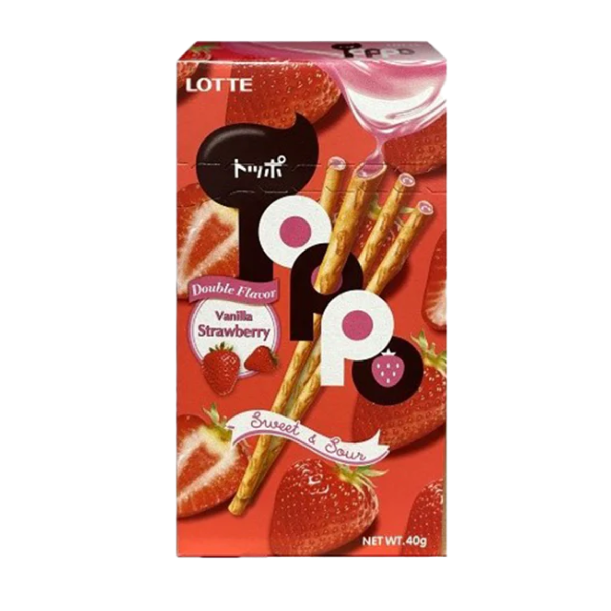樂天 百力滋 草莓味 40g Lotte Toppo Pretzel Vanilla Strawberry