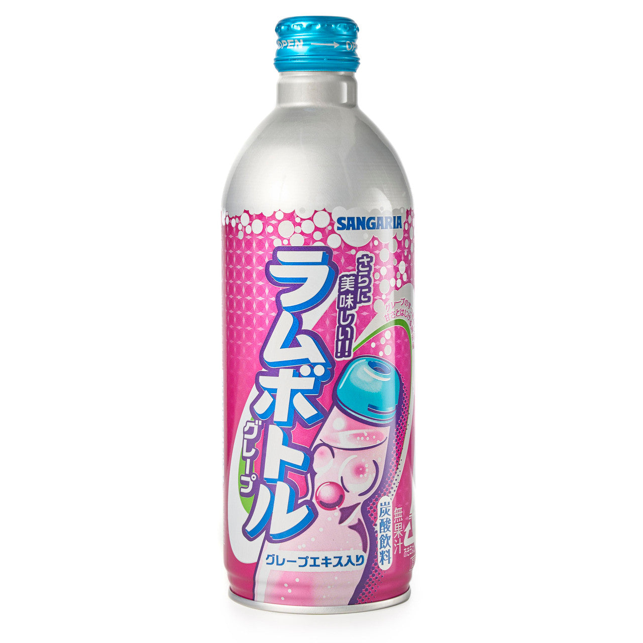 日本三佳利波子汽水 葡萄味 500ml Sangaria Grape Flavoured Soda