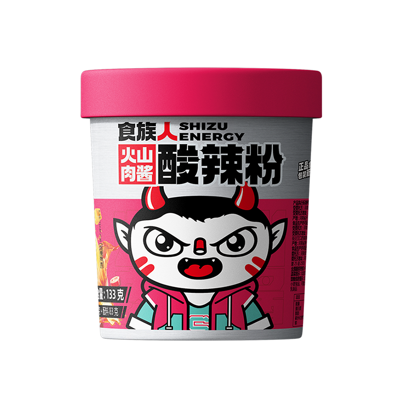 食族人 - 火山肉醬酸辣粉 133g SZR Volcano Style Hot & Sour Vermicelli