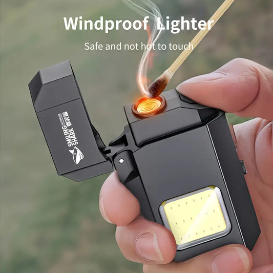 電筒防風打火機(可充電) 2-in-1 Rechargeable Flashlight & Windproof Lighter