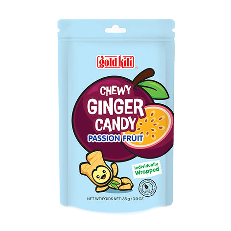 Gold Kili 熱情果味姜糖 85g Gold Kili Chewy Ginger Candy - Passion Fruit Flavour