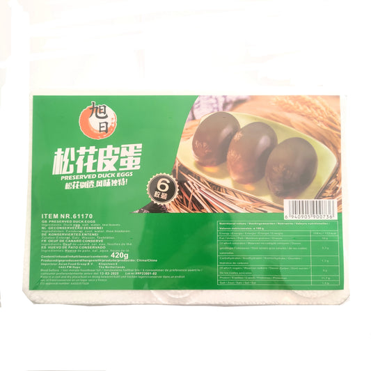 旭日 松花皮蛋 390g XR Preserved Duck Eggs