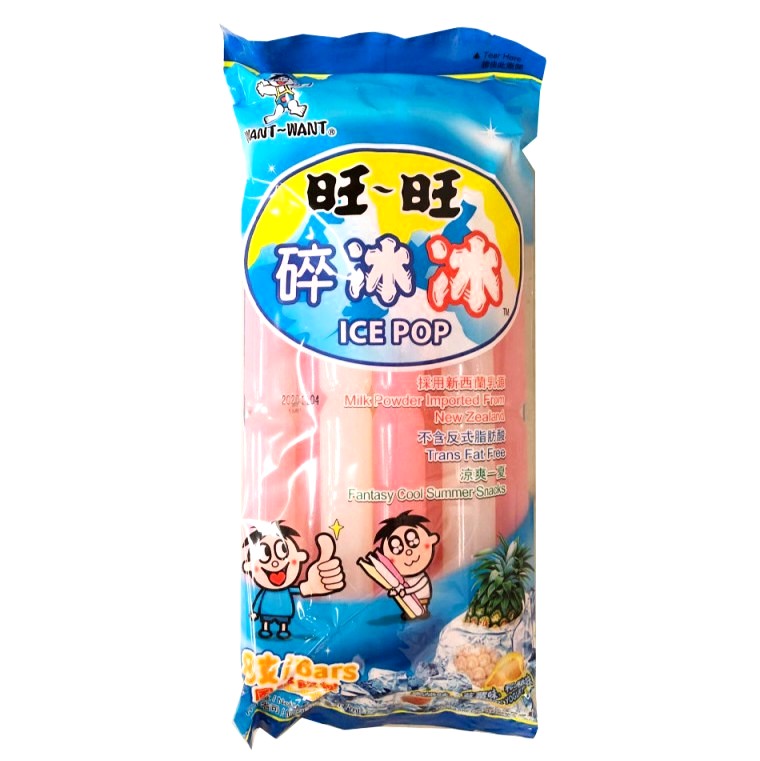 WW Ice Pop Assorted 8pcs 624ml 旺旺 碎冰冰 8枝混裝