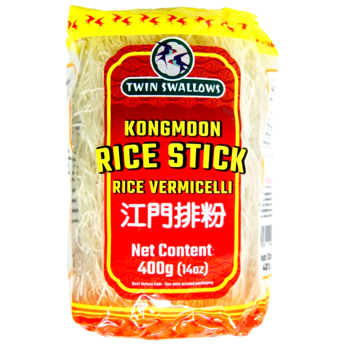 TWIN SWALLOWS Kong Moon Rice Vermicelli 400g 雙燕 江门排粉