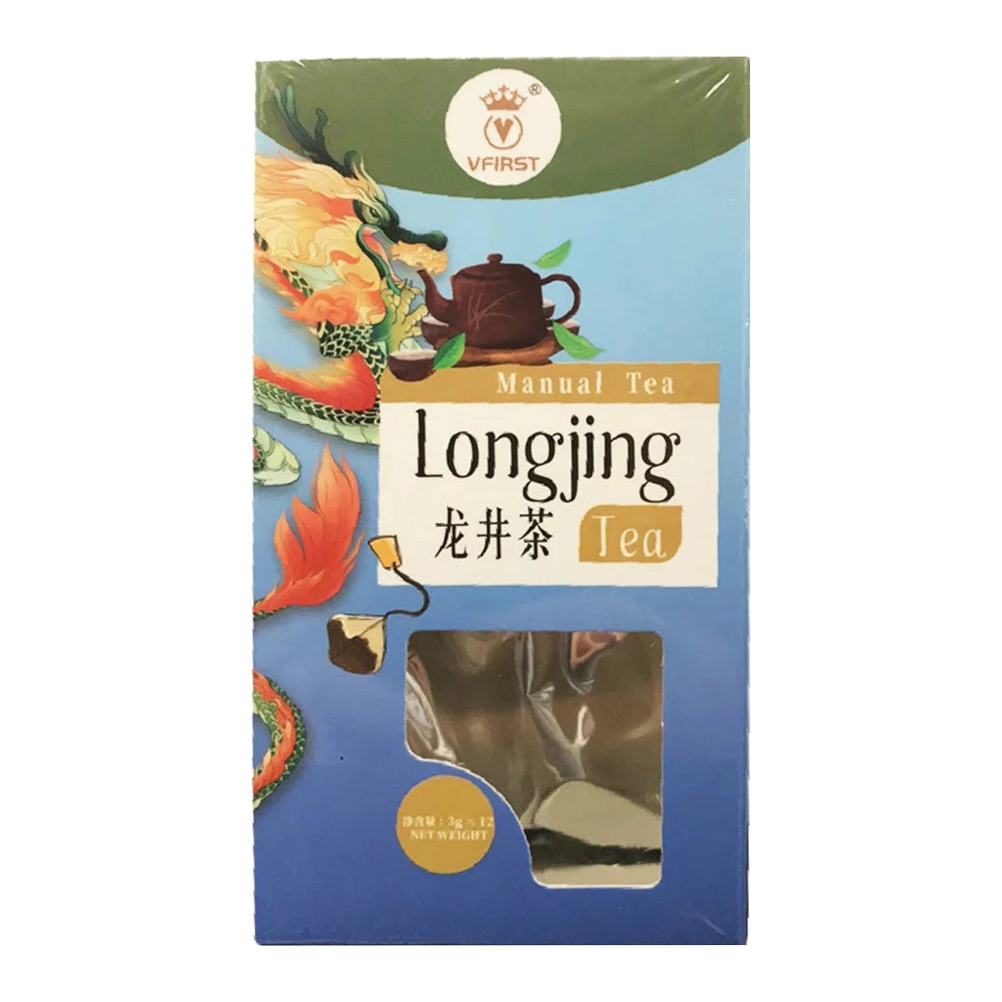 Vfirst 龍井 三角茶包 36g Vfirst Longjing Green Tea Bag