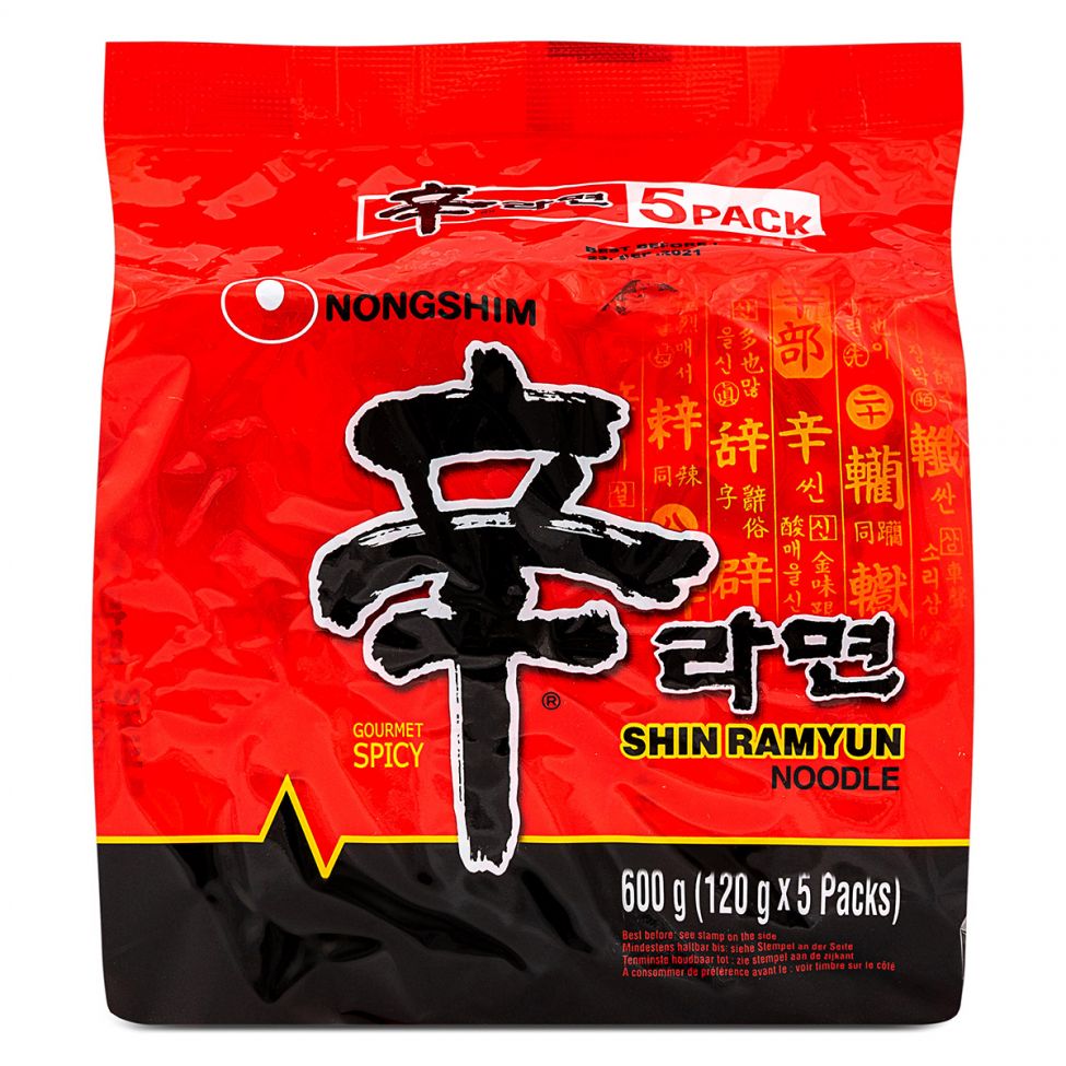 Nongshim Shin Ramyun 5 Packs 600g 农心 辛辣面 五连包