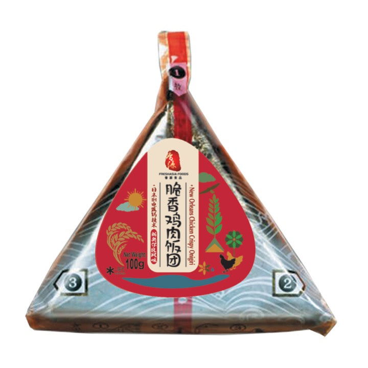 FA New Orleans Chicken Crispy Onigiri 100g 香源 新奥尔良鸡肉脆香饭团