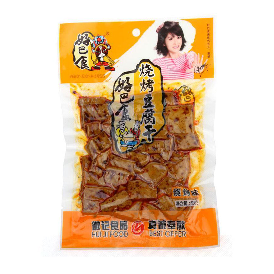 HBS Dried Beancurd - Barbecue 68g 好巴食 豆腐干 - 烧烤