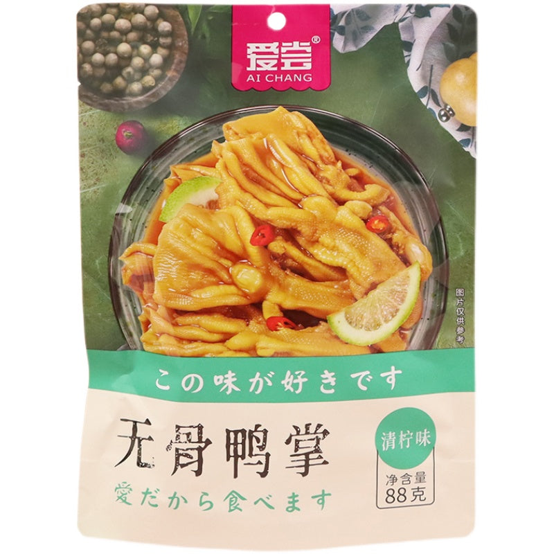 AC Boneless Duck Feet Lemon Flav 88g 爱尝 无骨鸭掌 清柠味 88g
