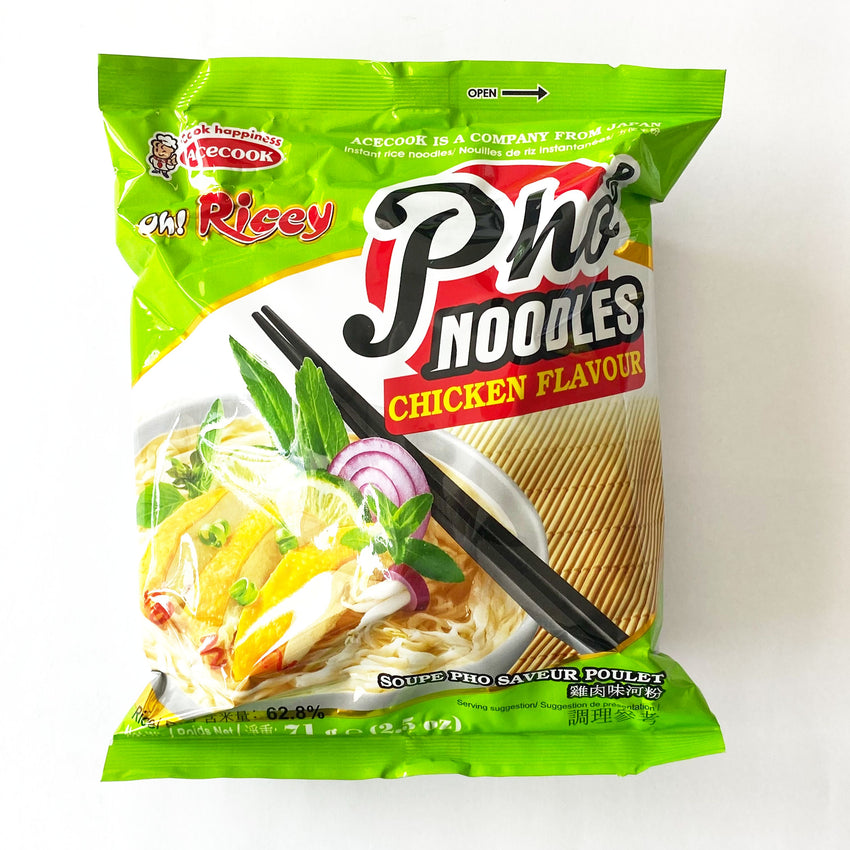Acecook Oh! Ricey Instant Pho Noodles Chicken Flavour 70g Acecook 越南河粉鸡肉味