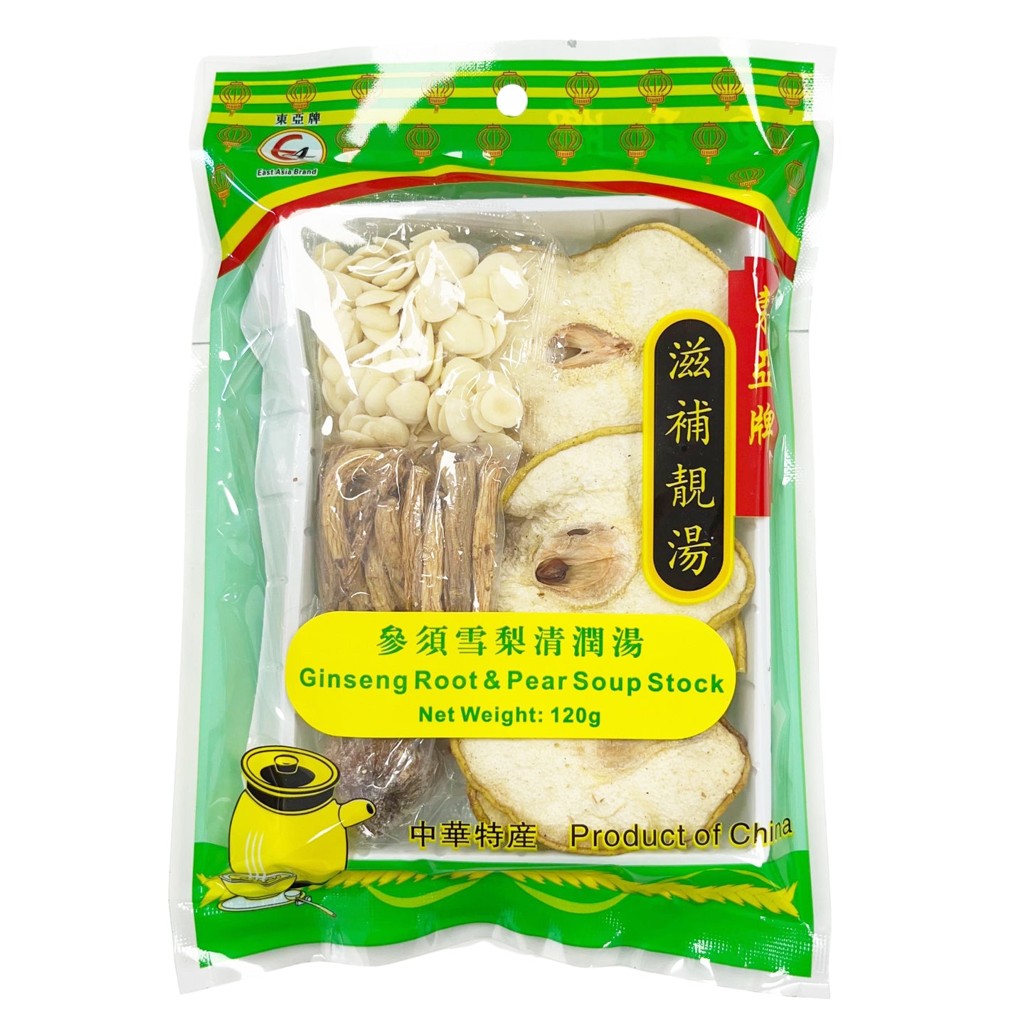 EA Ginseng & Pear Soup Stock 120g 东亚 参须雪梨清润汤