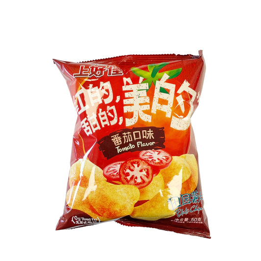 Oishi Potato Chips - Tomato Flavour 50g 上好佳薯片 - 番茄口味