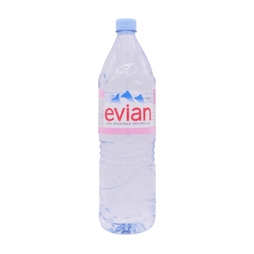 Evian Natural Mineral Water 1.5L Bottles 依云 矿泉水 大瓶装