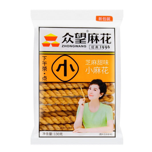 ZW Fried Dough Twist- Sweet Sesame 112g 众望 小麻花芝麻甜味