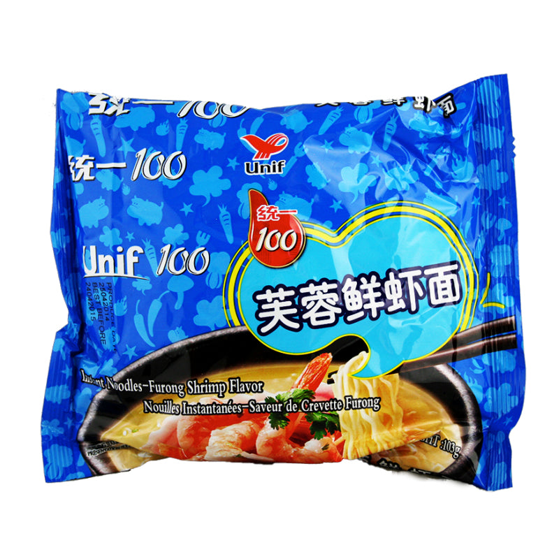 Uni Noodles ( Bag ) - Furong Shrimp 103g 统一 袋装 芙蓉鲜虾面