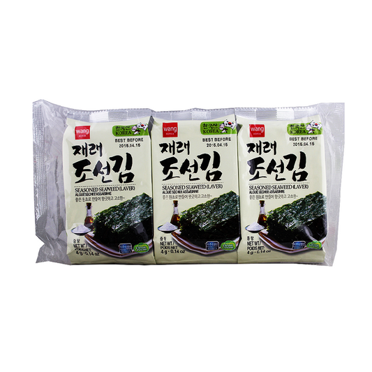 王記 紫菜 3x4g WANG Seasoned Seaweed
