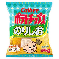 Calbee Potato Chips - Seaweed 55g 卡樂B 薯片 紫菜味