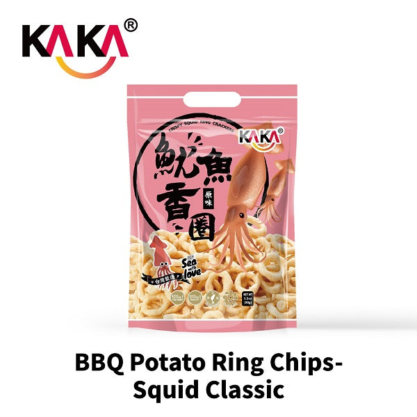[新品] KAKA 魷魚香圈 - 台式鹽酥味 40g KAKA BBQ Ring Chips - Taiwan Salt & Pepper Flavour