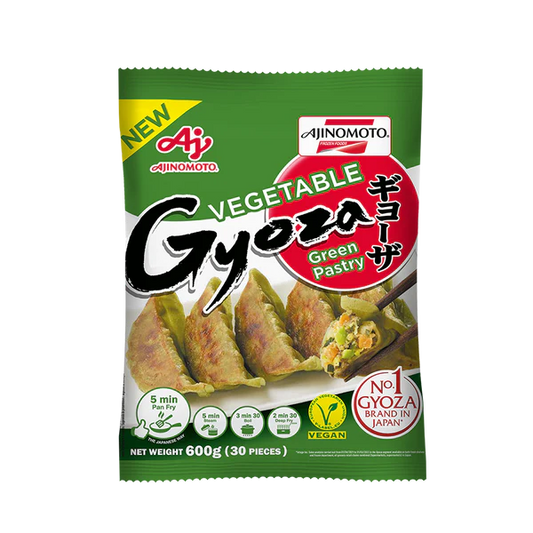 [新品] 味之素 蔬菜鍋貼(菠菜皮) 600g Ajinomoto Vegetable Gyoza With Spinach Pastry