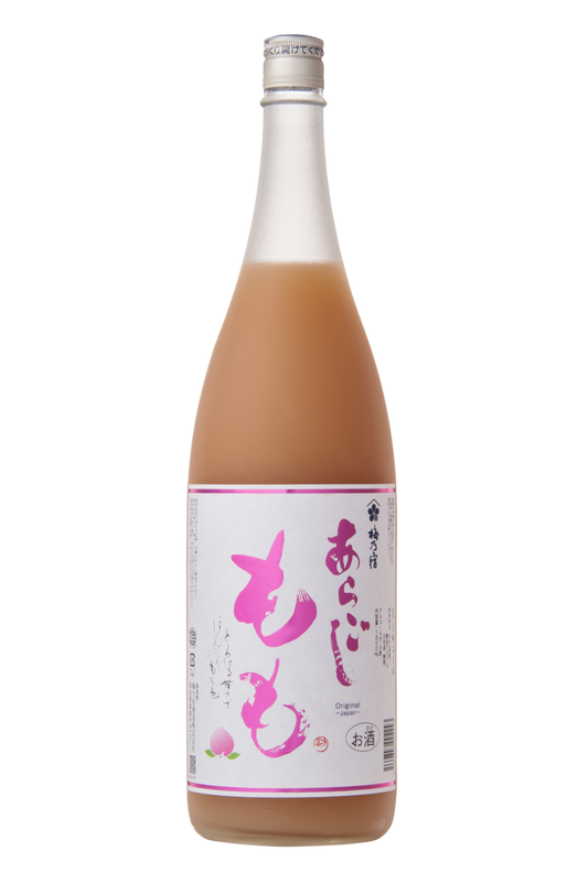 日本白桃清酒 8% 720ml Sake - Umenoyado Aragoshi Momo Shu