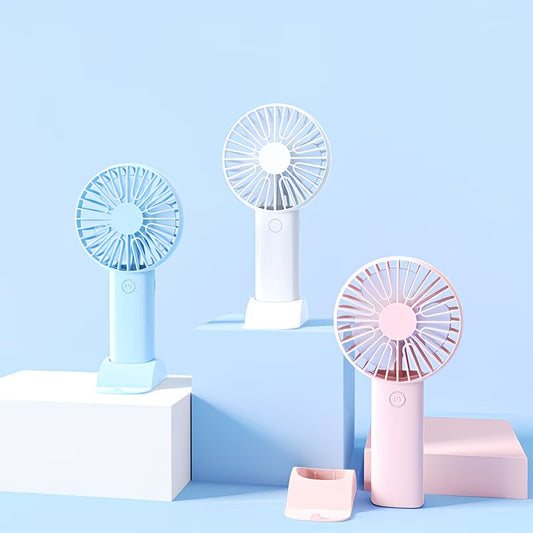 [新品] 充電式手提風扇 附設底座 (3 colours) Portable Fan with Dock (Chargeable)