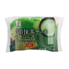 [新品] 日本製宇治綠茶蛋糕 3件裝 120g Sakura Uji-Matcha Cake