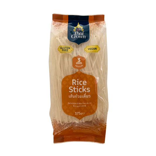 [新品] Thai Crown 3mm 干河粉 375g Thai Crown Noodle Rice Sticks 3mm