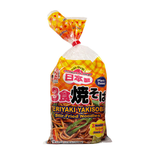 [新品] 五木 三食焼 炒麵 帶醬油 (3包裝) Itsuki Yakisoba Noodles w/sauce (3 Servings)