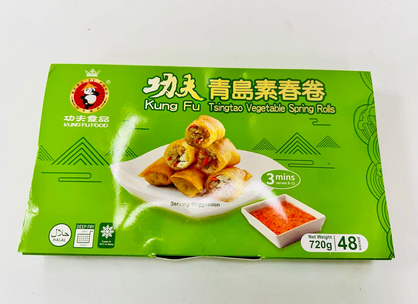 功夫 青島素春卷 720g Kung fu  Tsingtao Vegetable Spring Rolls