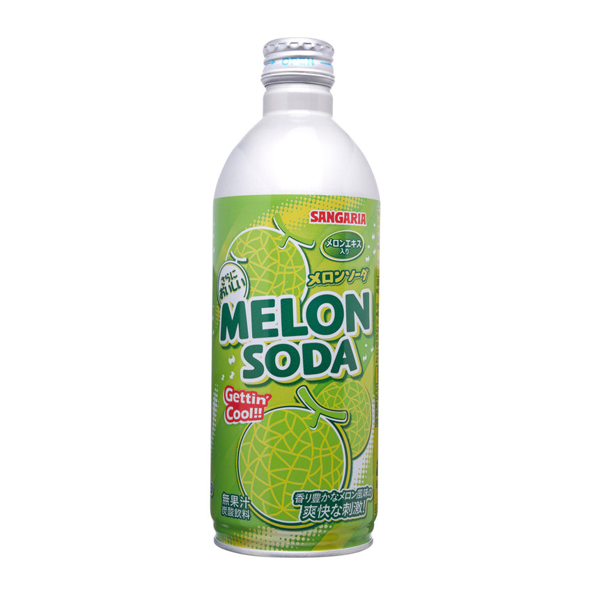 [新品] 日本三佳利波子汽水 哈密瓜味 500ml Sangaria Melon Flavoured Soda