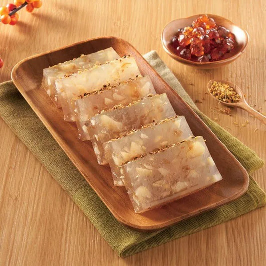 [新品] 陳記 桃膠桂花馬蹄糕 600g CK Peach Gum Water Chestnut Cake with Osmanthus