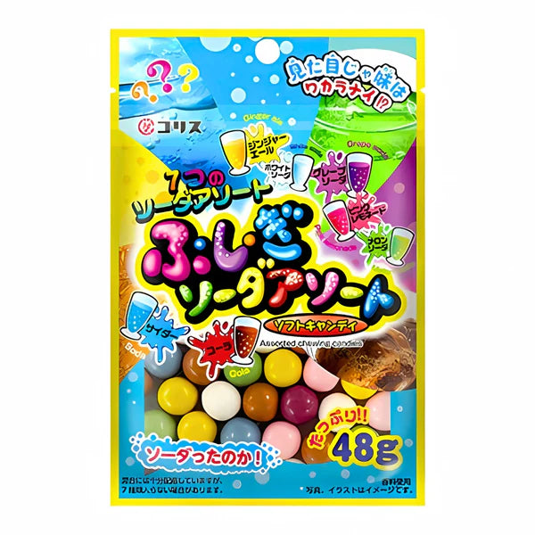 [新品] 日本繽紛汽水軟糖 43g Coris Fushigi Soda Assorted Soft Candy