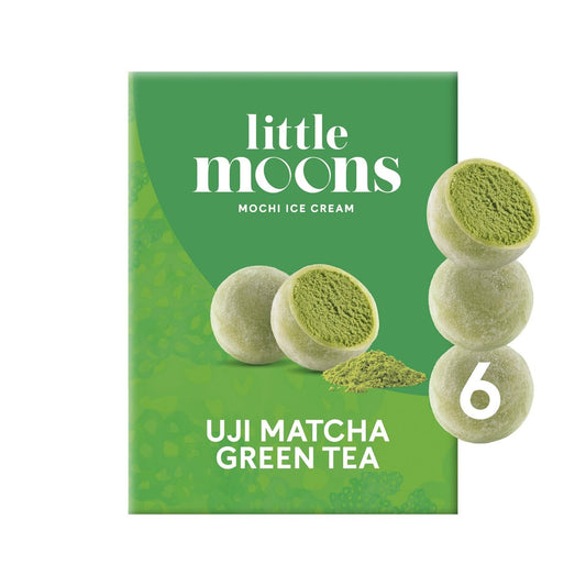 Little Moons Ice Cream Mochi - UJI Matcha Green Tea 6x32g 小月亮 冰淇淋糯米糍 - 宇治抹茶 ( Cambridge Delivery Only )