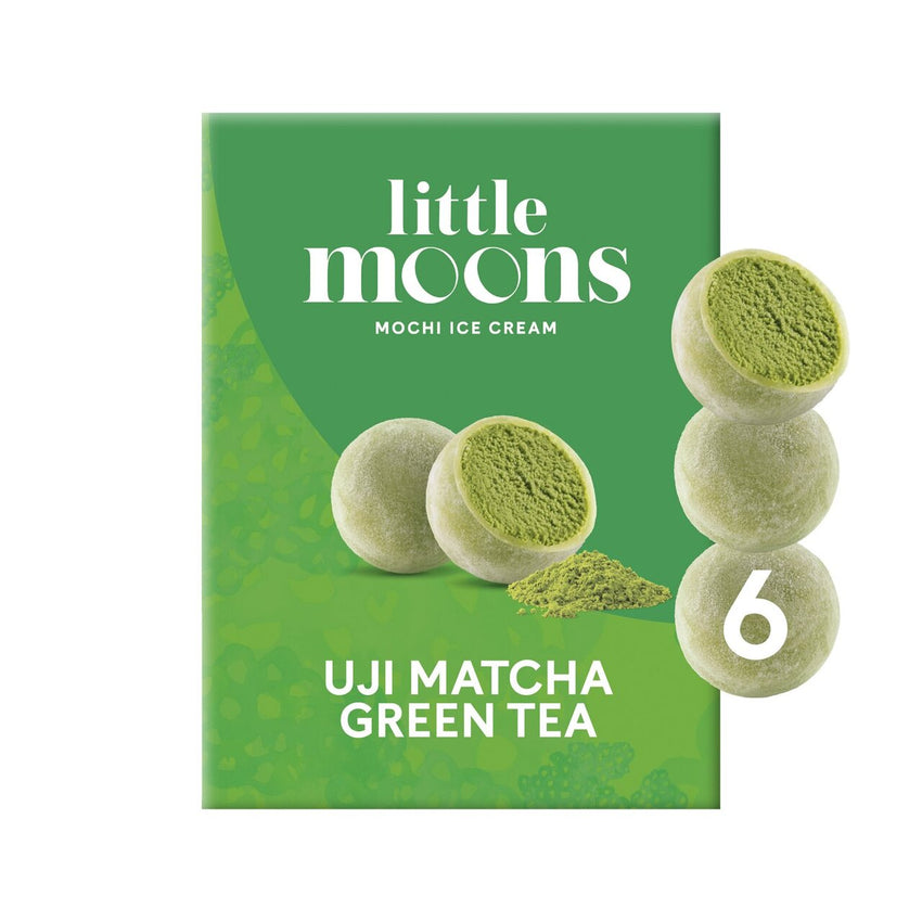 Little Moons Ice Cream Mochi - UJI Matcha Green Tea 6x32g 小月亮 冰淇淋糯米糍 - 宇治抹茶 ( Cambridge Delivery Only )