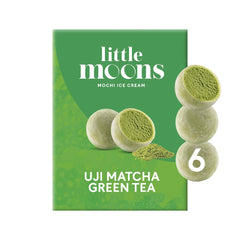 Little Moons Ice Cream Mochi - UJI Matcha Green Tea 6x32g 小月亮 冰淇淋糯米糍 - 宇治抹茶 ( Cambridge Delivery Only )