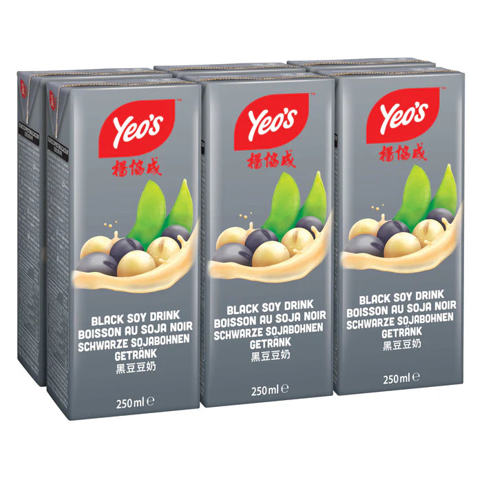 [新品] YEOS Black Soy Drink 6x250ml 楊協成 黑豆豆奶