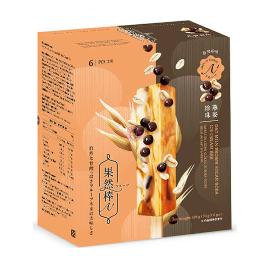 雙葉燕麥珍珠棒 (6條) 420g SY Oat Milk Brown Sugar Boba Ice Lollies (Cambridge Delivery Only)