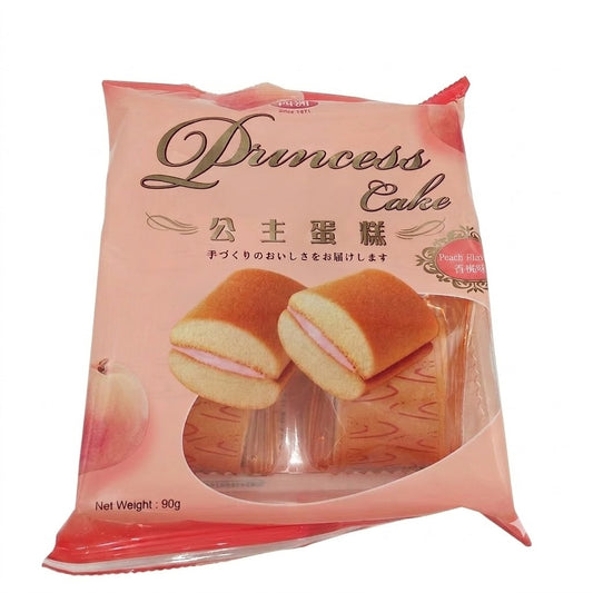 [新品] 四洲 公主蛋糕 ( 香桃味 ) 90g FS Princess Cake ( Peach Flav )