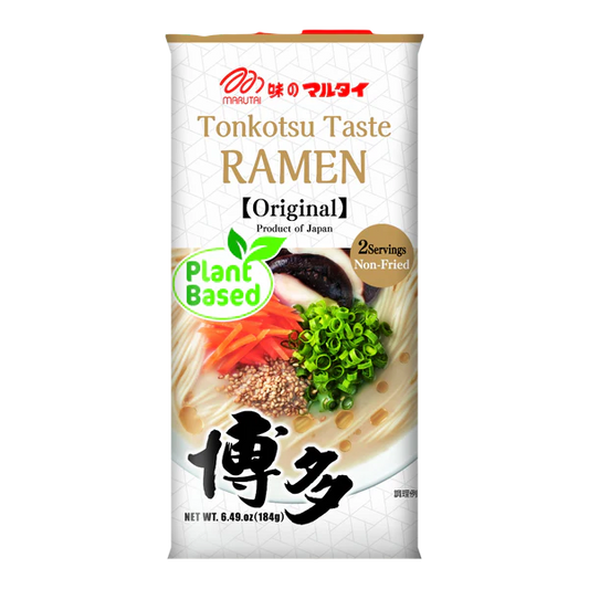 [新品] 丸太 博多拉麵 2人份 184g Marutai Plant Based Tonkotsu Taste Ramen Hakata 2 Servings