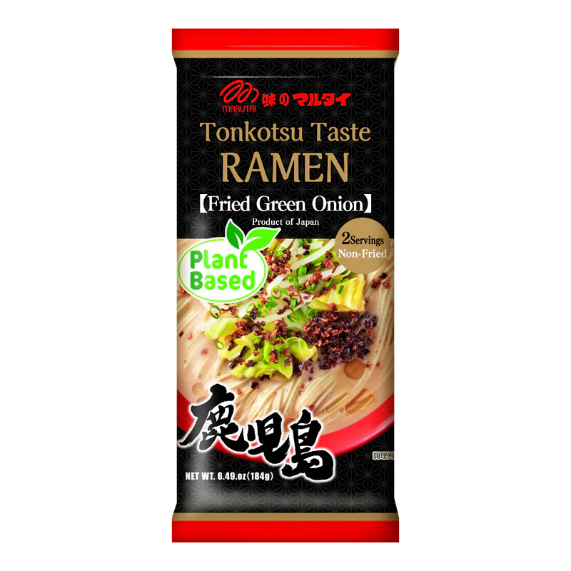 [新品] 丸太 鹿兒島拉麵 2人份 184g Marutai Plant Based Tonkotsu Taste Ramen Kagoshima 2 Servings