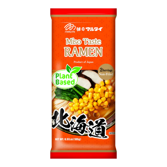 [新品] 丸太 北海道拉麵 2人份 185g Marutai Plant Based Miso Taste Ramen Hokkaido 2 Servings