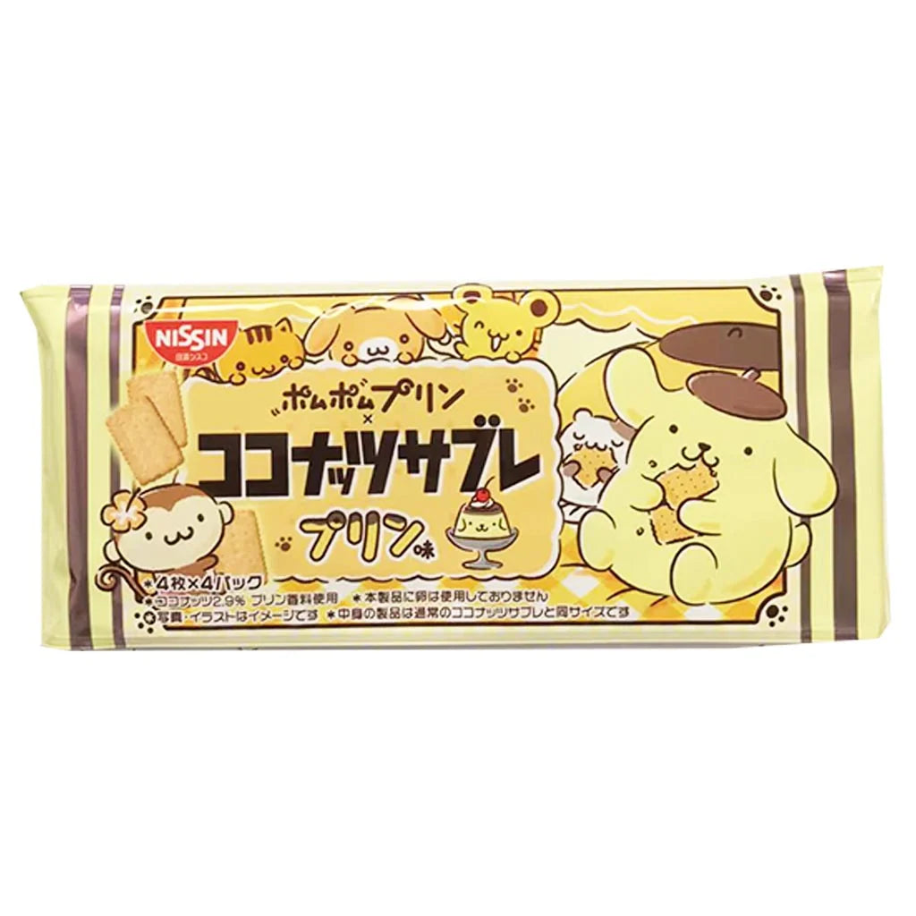 [新品] 日清 Cisco 椰子曲奇布丁味 89.6g Nissin Cisco Coconut Sable Pudding Flavour Cookies