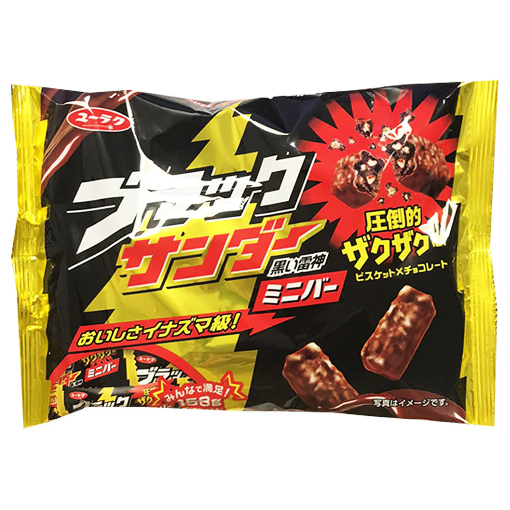 [新品] 雷神巧克力餅乾 139g Yuraku Black Thunder Chocolate Cookies