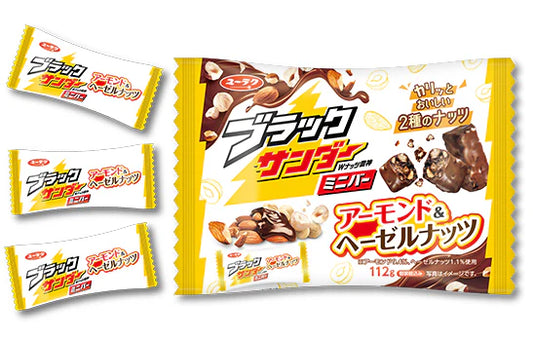 [新品] 雷神杏仁榛果餅乾 112g Yuraku Black Thunde Cookies Almond & Hazelnut Flavour