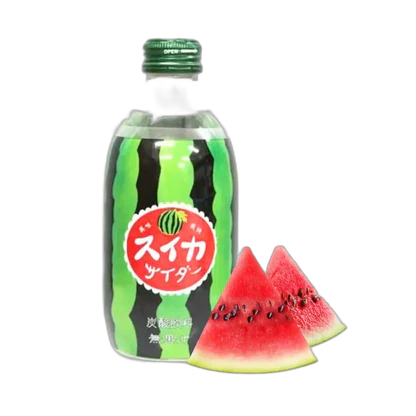 [新品] 日本碳酸飲料 西瓜味 300ml Tomomasu Watermelon Soda Drink