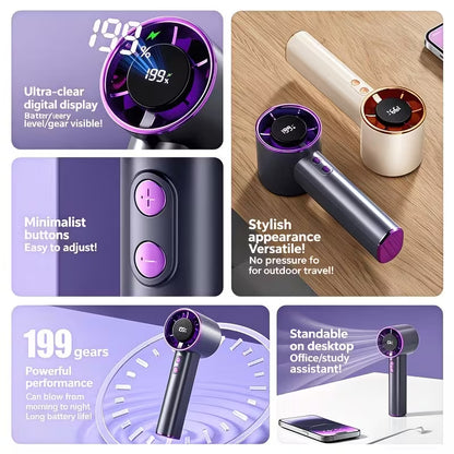 [新品] 小型充電式手提風扇 (2 colours) Small Portable Fan (Chargeable)