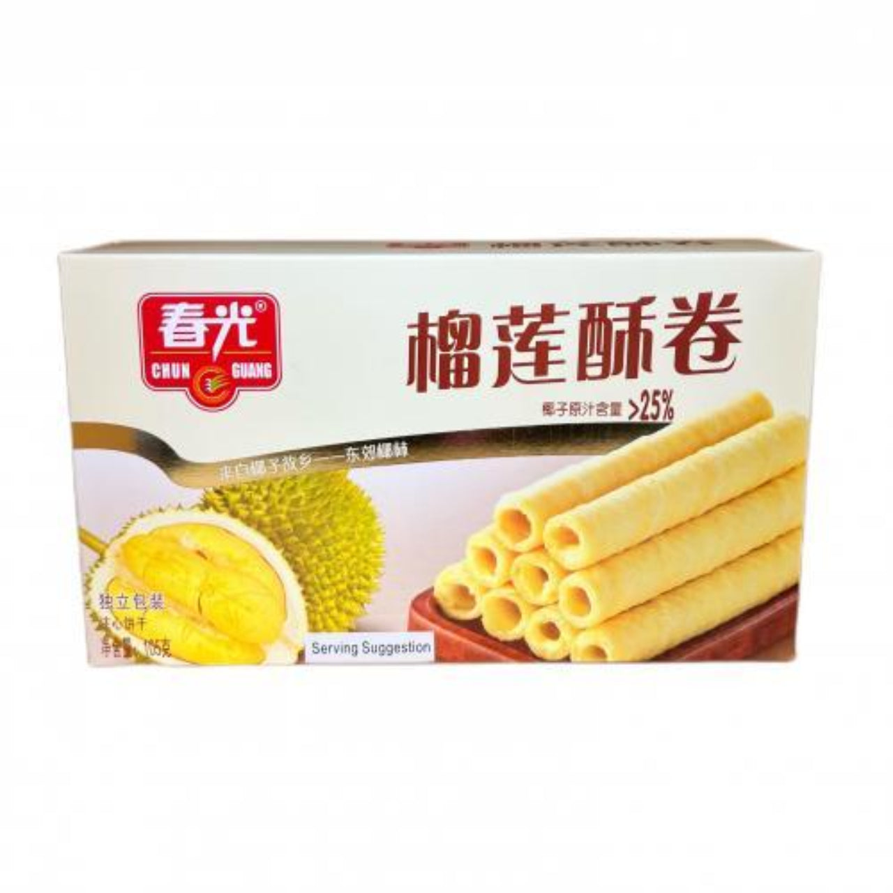 [新品] 春光 榴槤酥卷 105g CG Durian Wafer Rolls